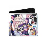 Generico 1 pz Demon Hunters Portafoglio periferico Gioco periferico portafoglio in pelle Stampa Breve tratto (style 2)