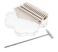 Generico 1 Set 17 kalimba strumento musicale portatile vibra mano arpa mascellare girevole pianoforte a dita xilofono kalimba 17 tasti pollice pianoforte Calimba africano Pe