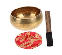 Generico 1 Set Ciotola buddista del Nepal ciotola per la meditazione yoga ciotola di preghiera buddista tibetana portatili culla cam adorn ciotola di rame campana tibetana del tempio legno