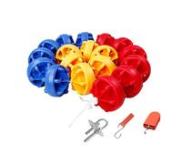Generico 1 Set Corda di Sicurezza for Piscina, Regolabile con Galleggianti E Altri Accessori, for Boa A Spirale for Segnaletica Corsia, Colore Ad Alta visibilità for Interni Ed Esterni(18m/59ft)
