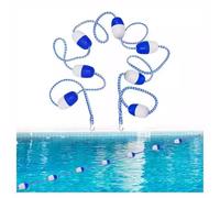 Generico 1 Set Corsia for Piscina, Boa Divisoria Preassemblata con 2 Ganci, Corda di Sicurezza for Regolabile, visibilità Efficace Blu E Bianco, for Interni Ed Esterni(12m/39.3ft)