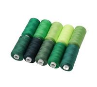 Generico 1 Set da 10 Rotoli di Filo Cucito 402 for Uso Manuale e Meccanico, 400 Iarde(Set 7)