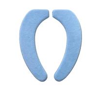 Generico 1 Set di coprisedili in Memory Foam for Cuscini for WC con Accessori da Bagno Lavabili scaldino Morbido e Addensato in Peluche(Blue)