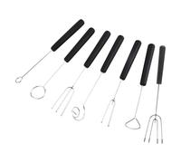 Generico 1 set di utensili per immersione in cioccolato in acciaio inossidabile con cucchiai, forchetta per fonduta, cucchiaio per decorare, kit essenziale per la preparazione di dessert e per