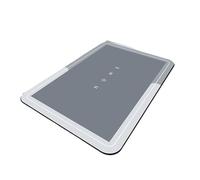 Generico 1 Tappetino Super Assorbente da 40 * 60 cm per Il Bagno, Antiscivolo, ad Asciugatura Rapida, Morbido, per Doccia, Vasca, zerbino da Esterno(Light Grey)