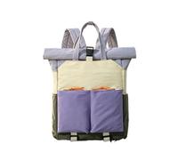 Generico 1 zaino resistente all'acqua for l'escursionismo all'aperto | Nylon, resistente all'acqua, patchwork, cintura con cuscino d'aria, 20-35 litri, unisex, escursionismo(Style-4)