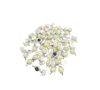 Generico 10-1000 pezzi Full Watt 1W 3W Lampada LED ad alta potenza Lampadina Diodi SMD 110-120LM Chip for faretto da incasso - 18W(Natural White,1W,10PCS)