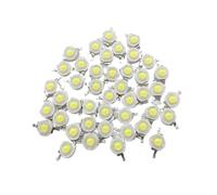 Generico 10-1000 pezzi Full Watt 1W 3W Lampada LED ad alta potenza Lampadine Diodi 110-120LM Chip for faretto da incasso - 18W(White,10PCS 1W)