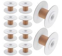 Generico 10 Bobine per Cucito e Ricamo in Carta Resistente, Rocchetti per Avvolgimento Filo da Maglieria, Organizer Pratico per attività Artigianali e Modellismo