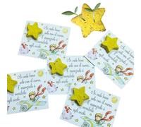 Generico 10 Bomboniere fioritura Piccolo Principe. Bomboniera cartoncino Piccolo Principe con Seme a Forma di Stella