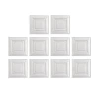 Generico 10 Láminas Decorativas Para Pared - Panel Decorativo | Paneles De Pared 3D Autoadhesivos, Papel Pintado 3D Impermeable Autoadhesivo 35x35 cm Para Techo Dormitorio Sala de Estar