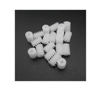 Generico 10 Pezzi 0,5 m 6 mm riduzione a Vite Senza fine in plastica modulo 0,5 Foro di Apertura 2 mm 1,95 mm vestibilità Stretta 5 Tipi di Lunghezza 6 mm 7 mm 8 mm 9 mm 10 mm(W6-92A 10Pcs)