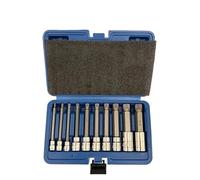 Generico 10 pezzi 1/4 3/8 1/2 pollici Spline Wrench testa impatto 12 punti tipo presa Set chiave a cricchetto Torx punte for cacciavite Kit