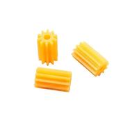Generico 10 Pezzi 102A 0,5 m ingranaggio Lungo 10 Denti 10 mm Altezza Piccolo pignone Giallo in plastica Morbida Fai da Te Modello Giocattolo Accessori 10T