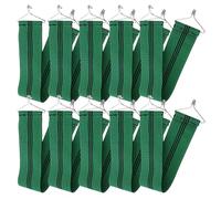 Generico 10 Pezzi Cinghie Elastiche Rinforzate in Nylon e Metallo Verde | Poltrona Relax e Lettino Mare, Compatibilità Ampia, Uso Interno, Resiste a Sbiadimento e Allungamento