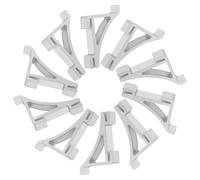 Generico 10 Pezzi Clip per Ripiani Regolabili in Alluminio per Frigorifero e Congelatore Supporti Saldi per Mensole Accessori Hardware per Frigoriferi Commerciali Ganci Multifunzionali