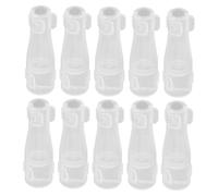 Generico 10 Pezzi Coperture Protettive per Trasparente Protezione per Setole e Della Pochette Design Rotondo per Strumenti Artigianali