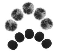 Generico 10 Pezzi Copri Microfono Lavalier Copri Microfono Copri Microfono Per Cuffie Copri Microfono Copri Microfono Protettivo Copri Microfono Antivento Parabrezza Per Microfono Copri
