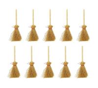 Genérico 10 pezzi di scopa streghe | Mini decorazione artigianale di paglia di Halloween,Accessori per streghe per feste in costume, Consulte la descripción, Vedere la descrizione, Vedere la