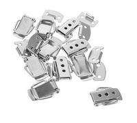Generico 10 Pezzi Lucchetto Di Chiusura Serrature Per Schedari Attiva/Disattiva Il Blocco Del Fermo Serratura Per Porta Scorrevole Kit Serratura Per Schedario Acciaio Inossidabile Silver