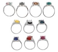 Generico 10 Pezzi Set di Anelli Vintage da Donna Impilabili Stile Boho | Metallo e Pietra, Mix And Match, per Tutte le Occasioni, Gioielli Decorativi dal Gusto Retrò Colore Casuale