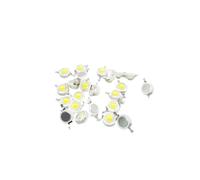 Generico 10 pz 1 W 3 Chip LED Perline Lampada Ad Alta Potenza V .2 V-3.6 Natura Calda Bianco Freddo 3000 K 4500 6500 10000 20000 30000(Nature White 4500K,3W-10pcs)