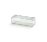 Generico 10 scatole scatoline trasparenti in pvc pet per bomboniere varie misure scatola portaconfetti porta confetti (7x3x2 cm)