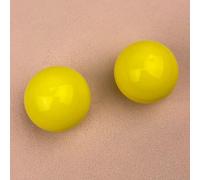 Generico 100 Coin Operated Bubble Gum Machine Empty Balls,Candy Vending Machine Empty Balls, (Yellow)
