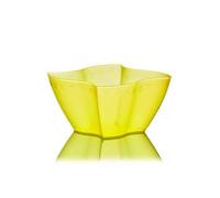 Generico 100 COPPETTE COPPE GELATO MACEDONIA ELIKA 250 cc 8,5x8,5 h 5,5 cm PP GIALLO