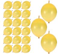 Generico 100 Palloncini a Coda in Lattice Oro Resistenti a Strappi e Scoppi per Decorazioni Eleganti di Matrimoni e Feste in Spazi Esterni e Interni