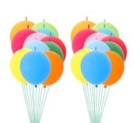 Generico 100 palloncini di collegamento in colori assortiti, palloncini in lattice per archi, catene e decorazioni murali, 30 cm di lunghezza per compleanni, matrimoni, baby shower, feste e festival.