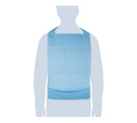 Generico 100 Pezzi BAVAGLIO Monouso CLEANY antimacchia con raccoglicibo 64x37 cm