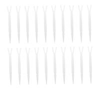 Generico 100 Pezzi Beauty Tweezers Eyelid Tape Applicator Y-fork Design Ergonomic Plastic Double Eyelid Sticker Aid For Precise Makeup Application