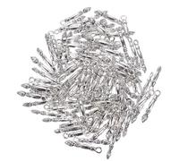 Generico 100 Pezzi Ciondoli per Gioielli in Lega a Forma di Penna da Scrivere Portachiavi da Appendere Anello Accessori Fai da Te per Bracciali Collane e Decorazioni Personalizzate