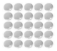 Generico 100 Pezzi Ciondoli Rotondi Vuoti in Acciaio Inox 8mm, Dischi Metallici Piatti per Incisione, Portachiavi in Metallo Leggeri per Creazioni Fai da Te e Gioielli