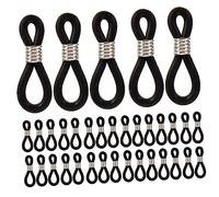 Generico 100 Pezzi Fermagli Antiscivolo per Occhiali Silicone Connettori per Sole e Occhiali Facili Usare e Compatibili