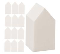 Generico 100 Pezzi Strumenti per il trucco usa e getta spugne per il viso frustata chiaro mini puff usa e getta soffio di fondotinta per il trucco Soffio di polvere lattice sintetico bianca