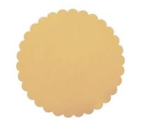 Generico 100 PEZZI Velo fata Fiore Organza smerlato tondo AMBRA cm 24