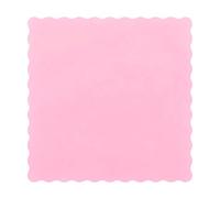 Generico 100 PEZZI Velo fata Onda Organza smerlato quadrato ROSA cm 24