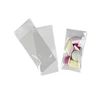 generico 100 PZ Bustine trasparenti per ALIMENTI con adesivo 8x17x+3 cm