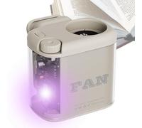 Generico 100 Speed Clip Fan, Rechargeable Mini Fan, Small Desk Blower with LED Light, Portable Cooling Blower for Quiet Use, Clip On with Strong Grip, Home Bedroom Accessory for Office Travel