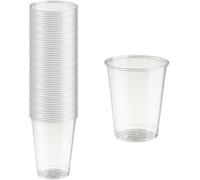 Generico 1000 Bicchieri trasparenti in Plastica per Acqua 166 CC 10 Confezioni da 100 pz Cadauna trasparente 166cc Bicchiere festa party casa