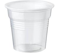 Generico 1000 Bicchierini Caffè in Plastica 80 ml trasparenti 10 confezioni da 100 pz bicchieri piccoli macchinetta caffè ufficio bar per uso quotidiano negozio