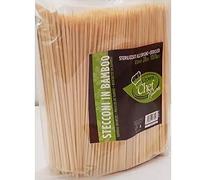 Generico 1000 Stecconi Bamboo 20 cm Diametro 3 mm Biodegradabili Stuzzicadenti Spiedini Stecchi