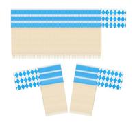 Generico 100pcs Oktoberfest Toothpick Flags, Food Picks for Bavarian Beer Festival, Wood Paper Decorative Tags for Sandwiches Cupcakes Cocktails Fruit Charcuterie Party Decor, 3.5x2.5cm 6.5cm
