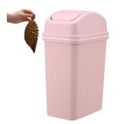 Generico 10L Kitchen Trash Bin - Tall Swing Lid Waste Basket, Leak Proof Garbage Container | Thickened Trash Can for Bathroom Bedroom Counter Kitchen Home Office Durable Removable Lid Trash-Storage