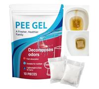Generico 10pcs Urine Coagulant - Urinal Deodorizer | Absorbent And Quick-Setting | Portable Toilet Gel Packets for Cleaning And Odor Removal, Camping Pee Gel Powder for Hiking, Travel, Outhouses