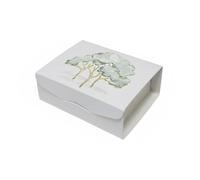 Generico 10X INTRECCI Verde Scatola Gift 7x7x3 cm portaconfetti BOMBONIERA