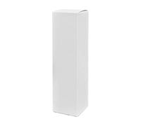 Generico 10X Lino Bianco 8x8x30 cm Scatola Bomboniera Pieghevole