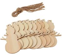 Generico 10x Natale in Legno Pupazzo di Neve Cervo Tag Artigianato Albero di Natale Decorazione da Appendere-Pupazzo di neveIntelligenza Pratica.